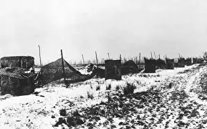 Winter scene in France, WW1