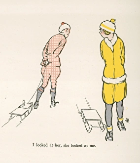Flirtatious Gallery: Winter Sportings by Lewis Baumer