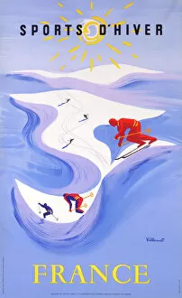 Travel Posters Collection: Winter Sports in France