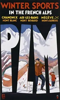 Alps Prints: Winter sports in French Alps