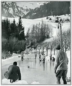Curling Collection: Winter Sports Supplement - curling in the Alps