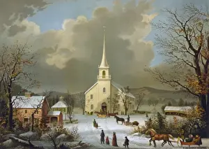 Winter Sunday in olden times