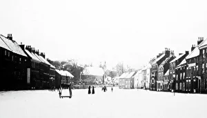 Tees Prints: Winter in Yarm on Tees in the early 1880s