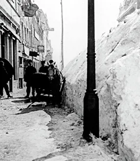 A Winter's day in Canada, early 1900s