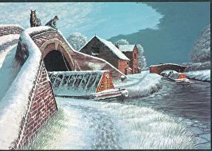 Alan Gallery: Wintertime at Great Haywood Junction, Trent and Mersey Canal