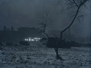 Wintery scene - London