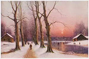 Sun Set Prints: Wintry Sunset