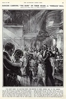 Disco Collection: A wireless ball: dancers with headphones at a silent dance