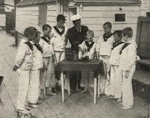 Attend Prints: Wireless Class Aboard Training Ship Mount Edgcumbe