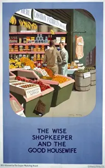Prudent Prints: Wise Shopkeeper Poster