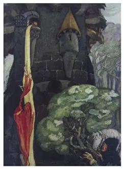 Climbs Prints: Witch on Rapunzels Hair