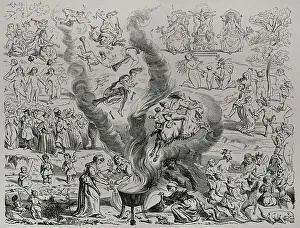 Kids Prints: Witches Sabbath as reported in a judgment delivered