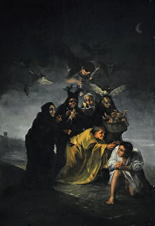Witches Collection: The Witches Sabbath or The Witches, 1797-1798, by Goya