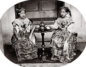 Ethnicity Prints: Wives of King Mongkut Rama IV - Siam Thailand