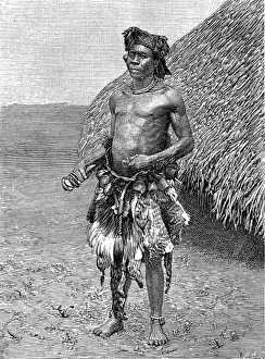 Wizard Prints: A Wizard of the Niam-Niam Tribe, Sudan, c. 1887