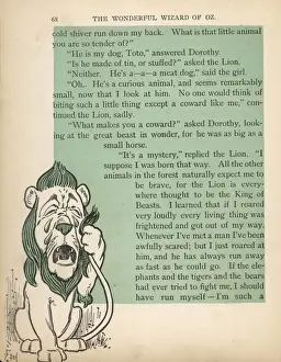 Cowardly Prints: Wizard of Oz / Lion Crying