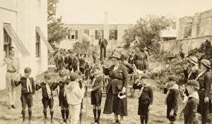 Shutter Prints: Wolf cubs with woman leader, Bermuda