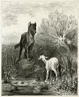 Fables Gallery: THE WOLF AND THE LAMB