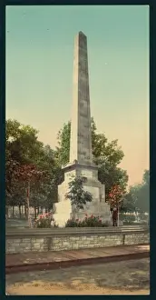 Wolfe Prints: Wolfe and Montcalm monument, Quebec