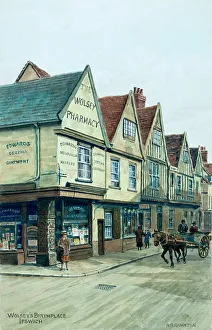 Birthplace Prints: Wolsey's Birthplace, Ipswich, Suffolk