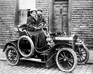 Wolverhampton Prints: Wolverhampton Star Cycle Company motor car early 1900s