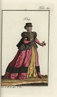 Alsace Prints: Woman of Alsace, 1577