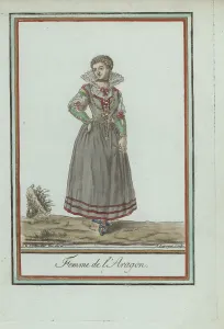 Chemise Prints: Woman of Aragon, Spain