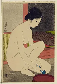 Woman after a bath