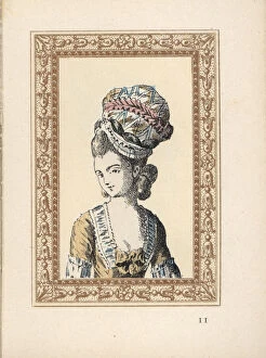 Woman in a bathers bonnet with frills