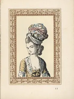 Bathers Prints: Woman in a bathers bonnet with frills