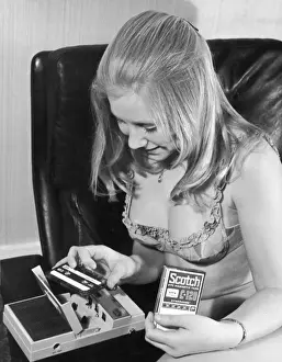 Tunes Prints: Woman / Bra / Tape Player