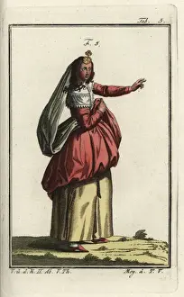 Brabant Prints: Woman of Brabant, 1640