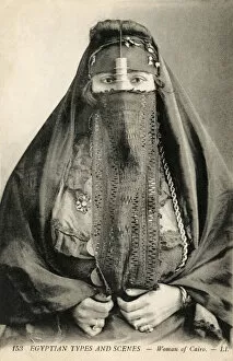 Images Dated 17th July 2019: Woman from Cairo - Veiled