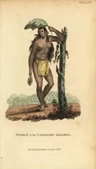 Shoberl Prints: Woman of the Caroline Islands