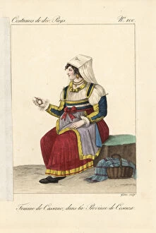 Braid Collection: Woman of Cassano all Ionio, Cosenza, Italy, 19th century