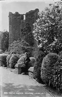 Guildford Prints: Woman at Castle Gardens