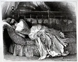 Lays Prints: Woman on a Chaise Longue