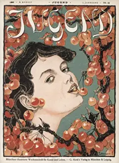 Cherries Prints: Woman with Cherries 1896