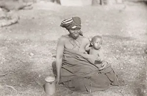 Southafrica Prints: Woman and child, South Africa