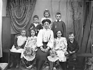 Untidy Prints: Woman with nine children, Mid Wales