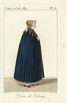 Chiffon Collection: Woman of Coburg, Franconia, Germany, 19th century