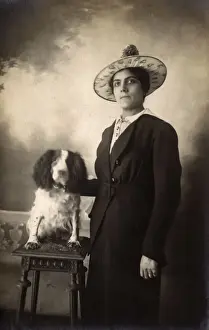 Woman with Cocker Spaniel