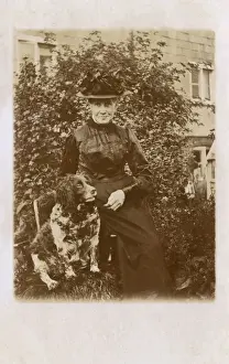 Cocker Prints: Woman with Cocker Spaniel