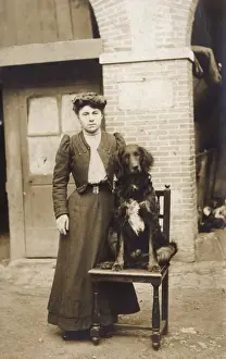 Woman with Cocker Spaniel