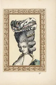 Francoise Prints: Woman in the Coiffure a la Raucour, named