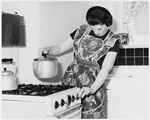 Apron Collection: Woman Cooking 1960S
