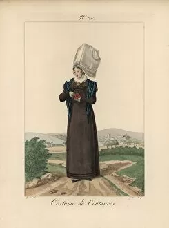 Almanac Gallery: Woman in the costume of Coutances in large