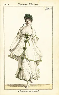 Carle Vernet Prints: Woman dancing at a ball, Paris, 1803