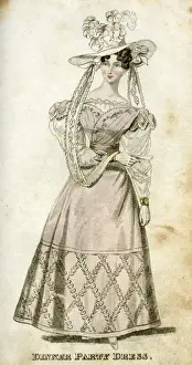 Woman in a dinner party dress