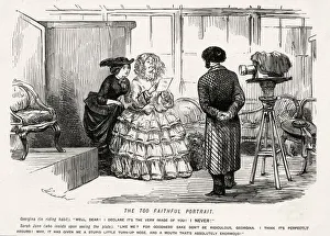 Manipulated Collection: Woman is displeased by her portrait photograph